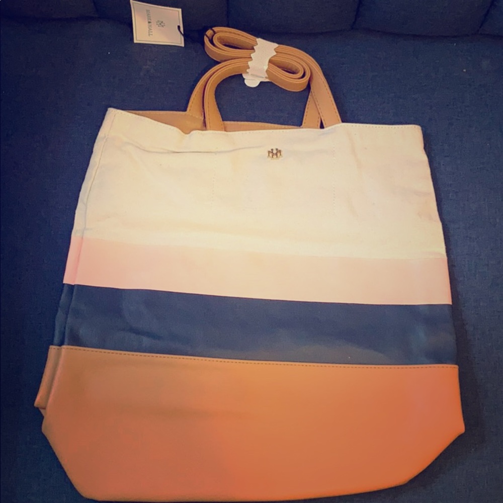 Tri Color Large Purse/Tote Bag